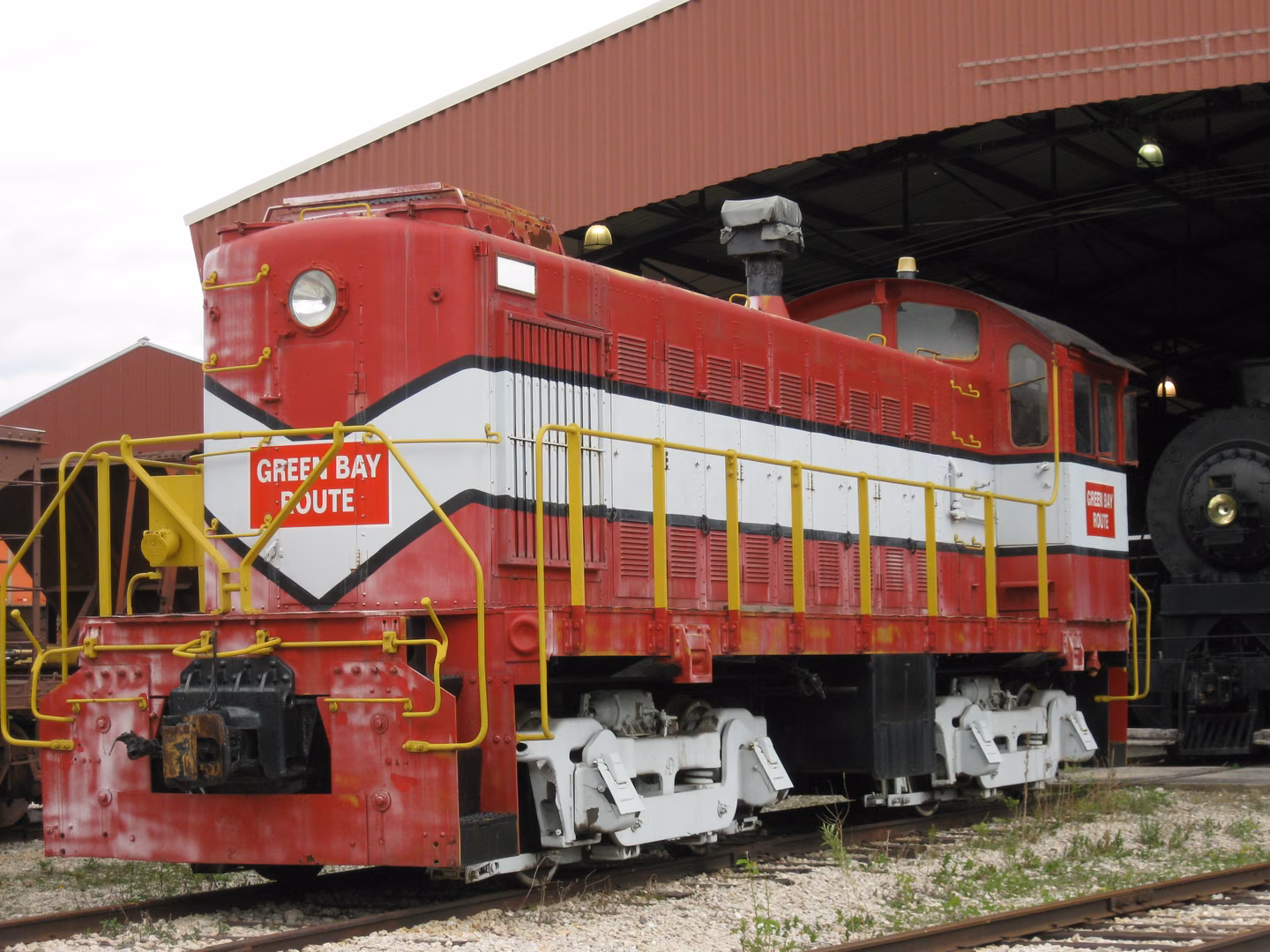 Green Bay and Western locomotive at the National Railroad Museum.